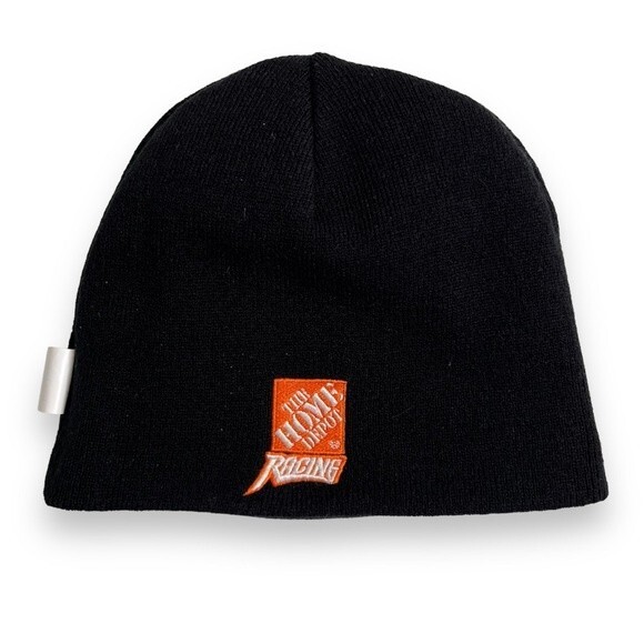 Reversible Nascar Tony Stewart 20 Home Depot Joe Gibbs Race Orange Black Beanie - Picture 4 of 10